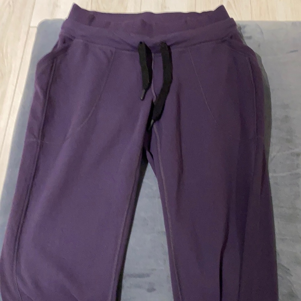 Purple Lululemon drawstring pants